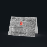 Bonnes Fêtes, carte de vacances<br><div class="desc">Un pour toute la carte de nouvelle année. Si c'est nouvelle année, Noël, Kwanzaa, solstice d'hiver, Hanoukka. Célébrez-le avec vous aimé. La photo cardinale est rentrée mon jardin. L'image intérieure de flocons de neige dedans adaptée de https://pixabay.com cette carte est personnalisable. L'espace vide intérieur vous offre assez de pièce d'ajouter...</div>