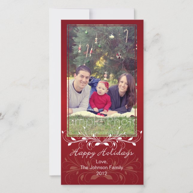 Bonnes fêtes carte photo de Noël (Devant)