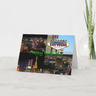 Bonnes fêtes de la carte de Las Vegas