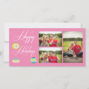 Bonnes fêtes modèle de carte photo de Noël de Noël