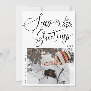 Bonnes Fêtes Modern 2 Photo Carte de vacances