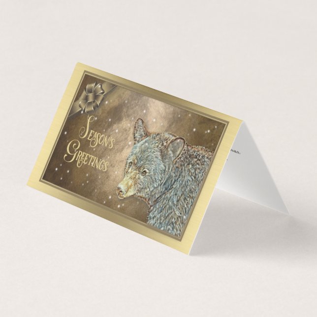 Bonnes Fêtes - Ours noir (Front)