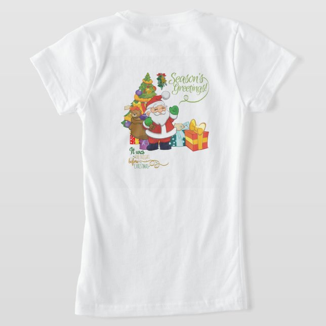 Bonnes Fêtes Restez Cool partout T-shirt (Couchage Retour)