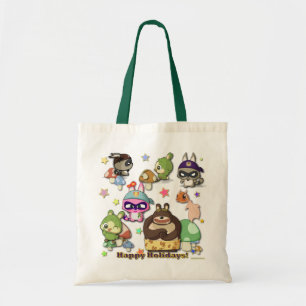 Bonnes fêtes sac drôle de Kawaii de bande dessin