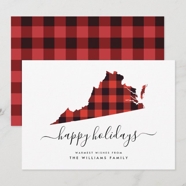 BONNES VACANCES Chaleureuses De Virginie (Devant / Derrière)