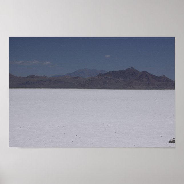 Bonneville Salt Flats, Utah Poster (Devant)