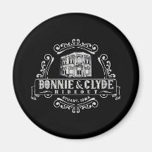 Bonnie & Clyde Hideout : Magnet circulaire