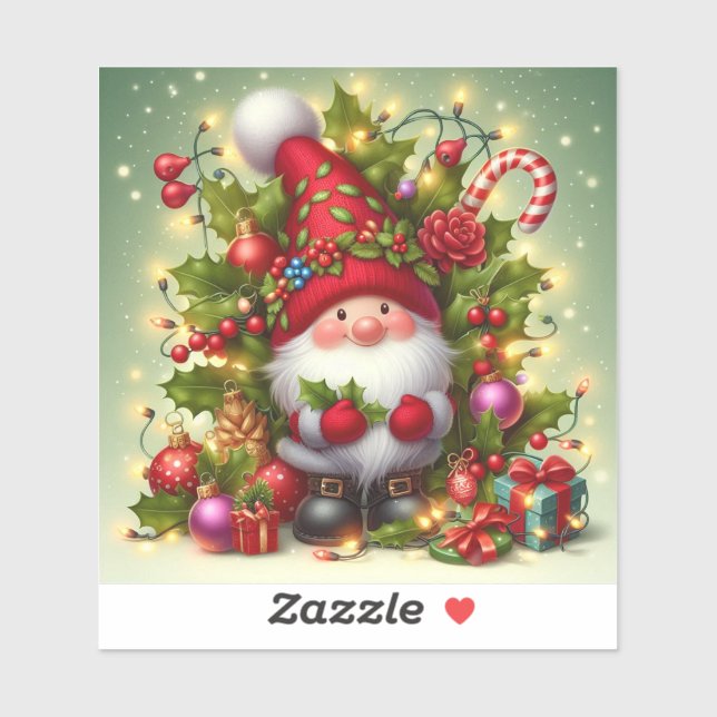 Bons autocollants gnome (Feuille)