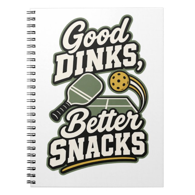 Bons breuvages, meilleurs snacks | Cahier de notes (Devant)