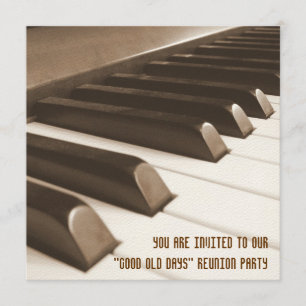 Bons vieux invitations de la Réunion de jours