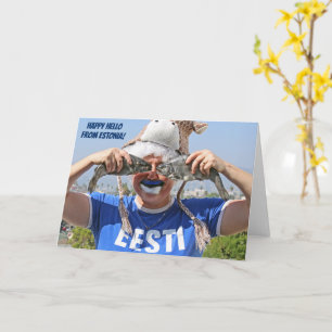 Bonsoir Heureux de la carte de voeux Estonie!