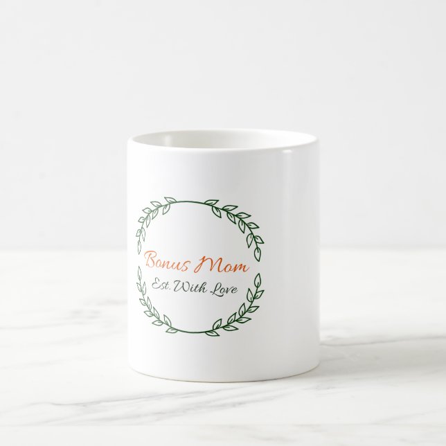 Bonus Parfait Cadeau Maman - Établi Avec Amour Mug (Centre)