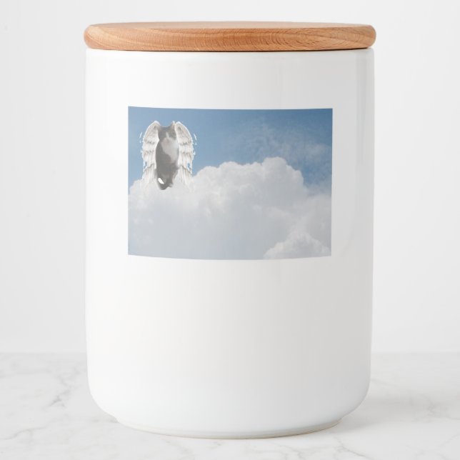 Boo Angel 7 x 5cm Étiquette de contenants alimenta (Devant)