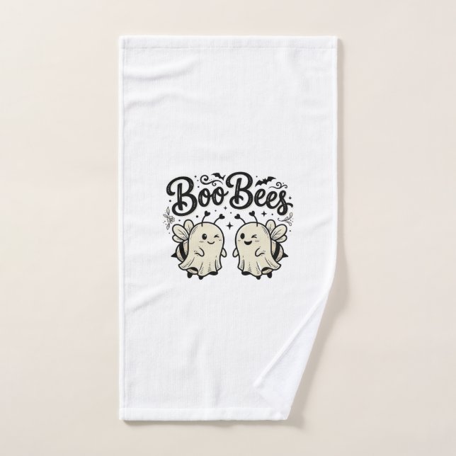 Boo Bees Modèle de abeille fantôme Halloween vinta (Serviette à main)