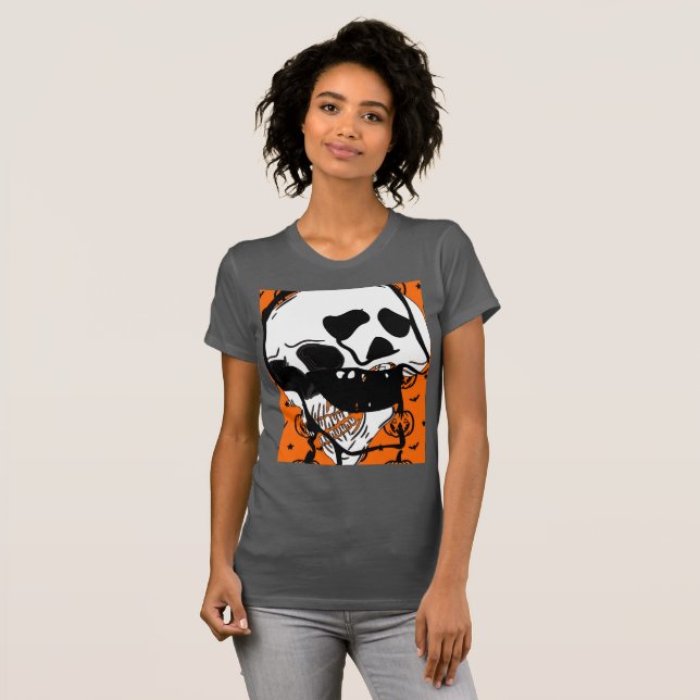 Boo Bonne Halloween T-Shirt (Devant entier)