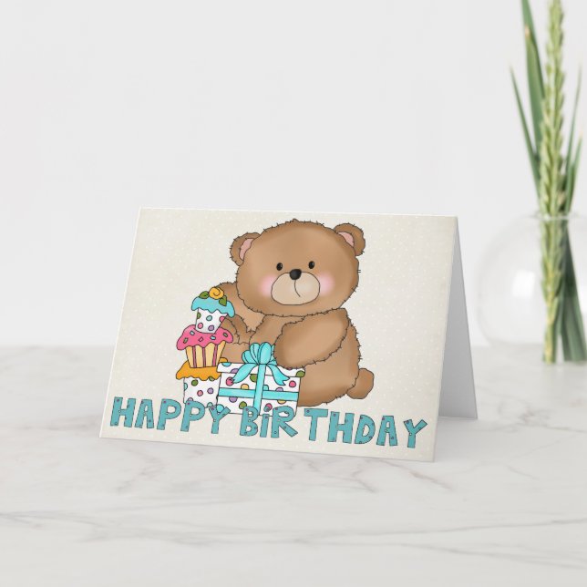 Boo Boo Bear Bonne Carte de voeux d'anniversaire 6 (Devant)