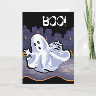 BOO ! Carte Halloween Ghost