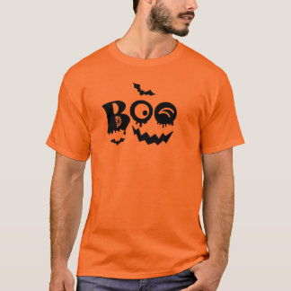 Boo Citrouille Face Halloween T-Shirt Design