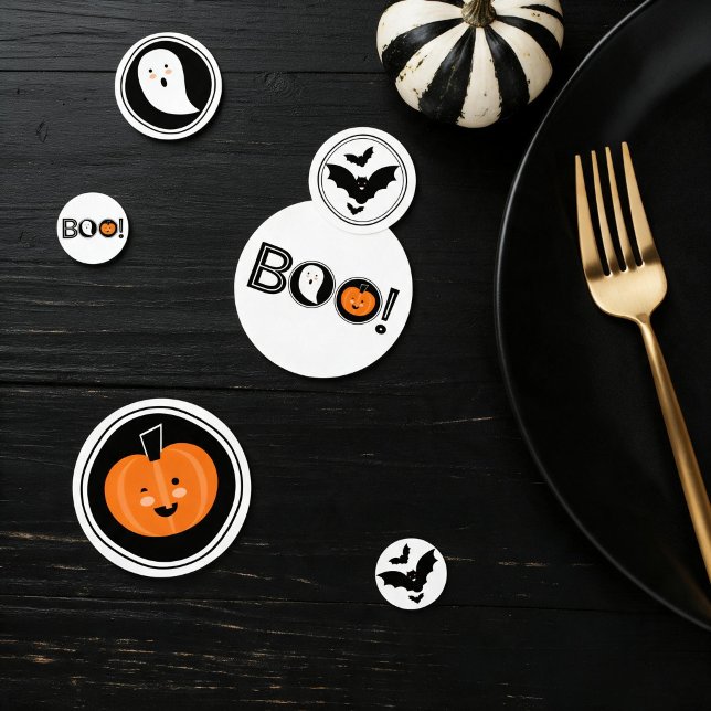 Boo! Confettis de table Halloween (Créateur téléchargé)