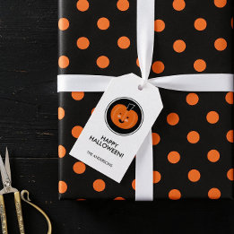 Boo ! Étiquette de cadeau d'Halloween