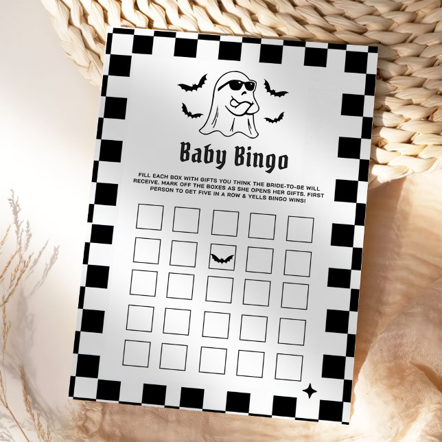 Boo Funny Halloween Party Baby Bingo Games Carte (Créateur téléchargé)