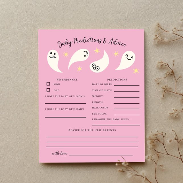 Boo Girl Baby shower Baby Prédictions et conseils (Créateur téléchargé)