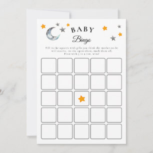 Boo Halloween Baby shower Baby Bingo Carte de jeu