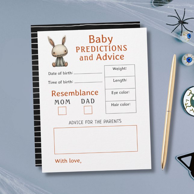 Boo Halloween Baby shower Prédictions et conseils (Boo Halloween Baby Shower Predictions & Advice)