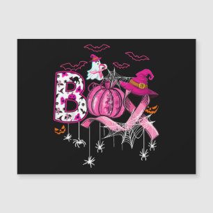 Boo Halloween Citrouille Pink Ribbon sorcière Poub