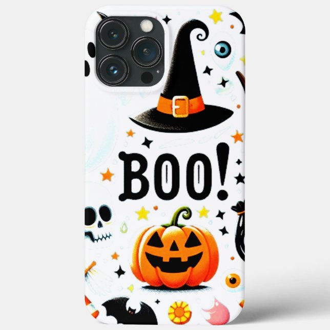 BOO Halloween Collection iPhone-13 Max Coque (Verso)