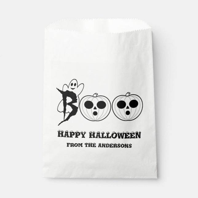 BOO ! Halloween Ghost Favoriser Sacs (Devant)