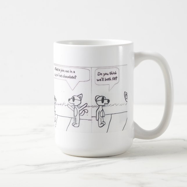 Boo Happy Bande Dessinée Mug (Droite)