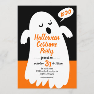 Boo - Invitation à la fête d'Halloween