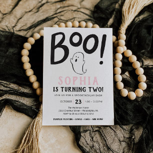 Boo ! Invitation d'Halloween fête d'anniversaire