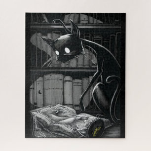 Boo Kitty Lit Dune Jigsaw Puzzle