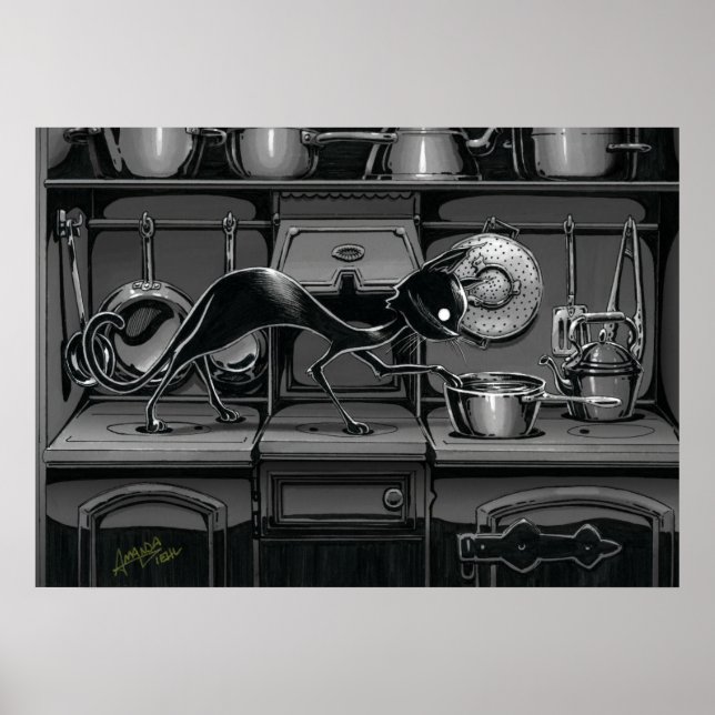 Boo Kitty Sees What's Cooking Poster (Devant)
