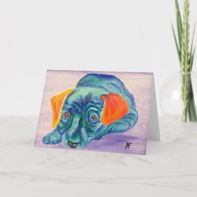 Boo - le chien mignon - Carte de voeux (Devant)