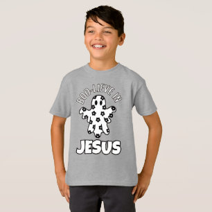 Boo-lieve in Jesus Kids Fine Jersey T-shirt