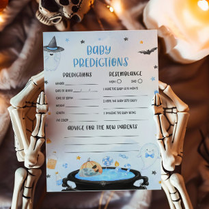 Boo-oy Halloween Baby shower Baby Predictions Jeu