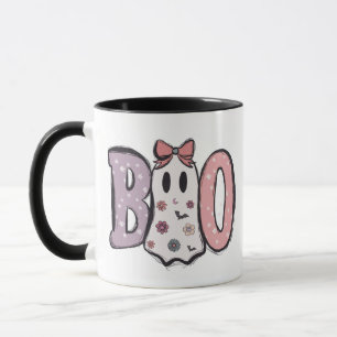 Boo - Pastel and Cute Ghost Mug d'Halloween modern