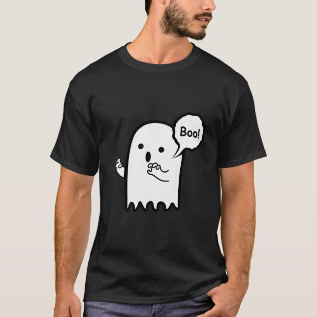 Boo ! T-shirt mains fantômes (Devant)