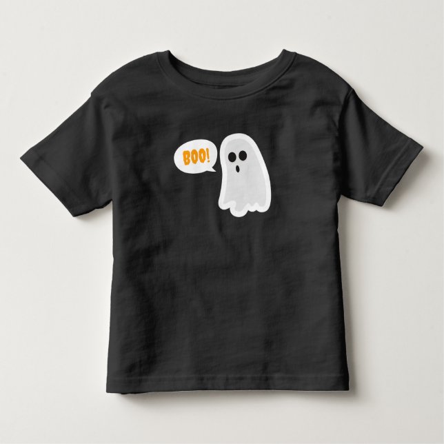 BOO ! T-shirt pour l'Halloween fantôme mignon (Devant)