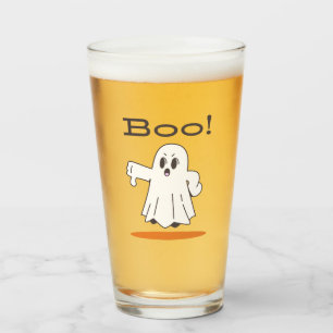 Boo ! Verre à bière fantôme mignon et drôle pour H