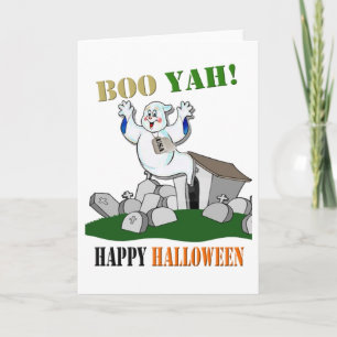Boo Yah ! Bonne carte Halloween