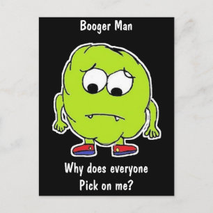 Booger Man ! - Drôle - Carte postale