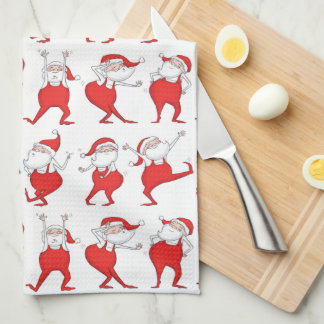 Boogie Woogie Santa Claus Serviette de cuisine de