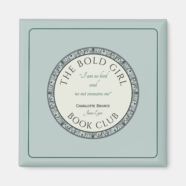 Book Club Blue Customisé Magnet (Devant)