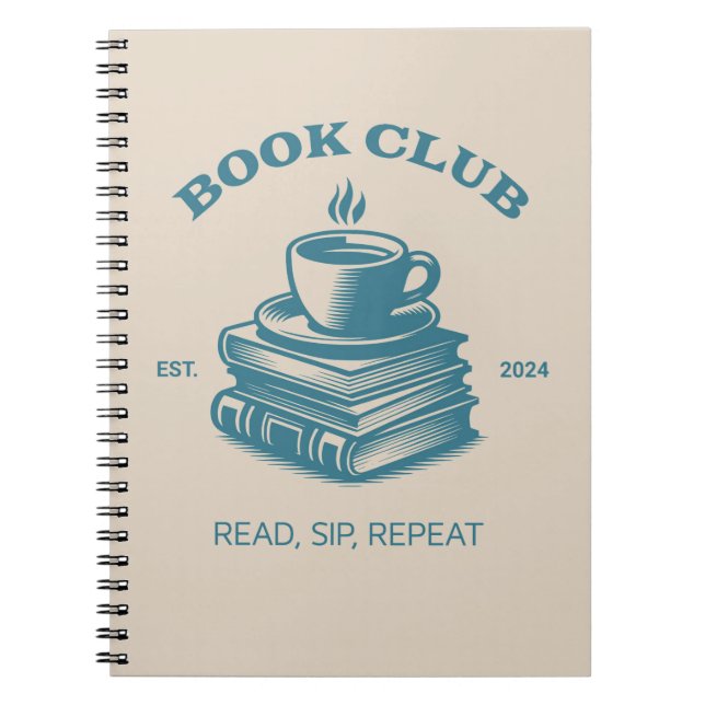 Book Club Café et livres Read Sip Repeate (Devant)