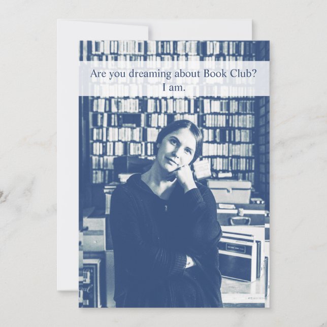 Book Club Funny Invitation personnalisée (Devant)