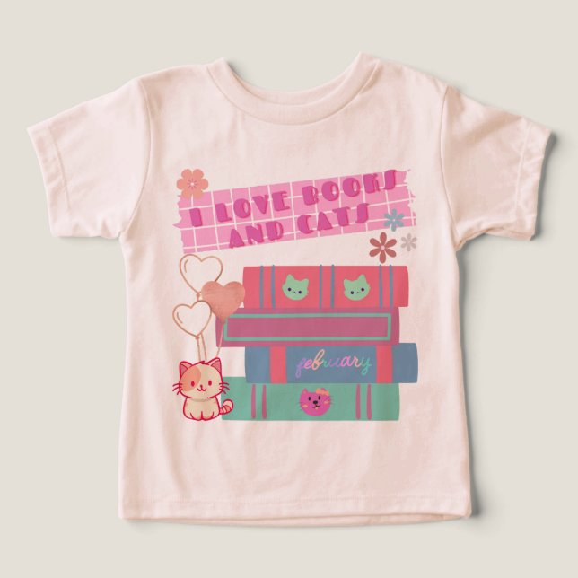 Book Coquette - Amoureux des chats - Triblend pêch (Design Recto)